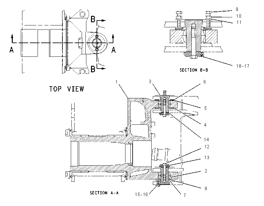 HITCH GP-OSCILLATING 1703651 CAT