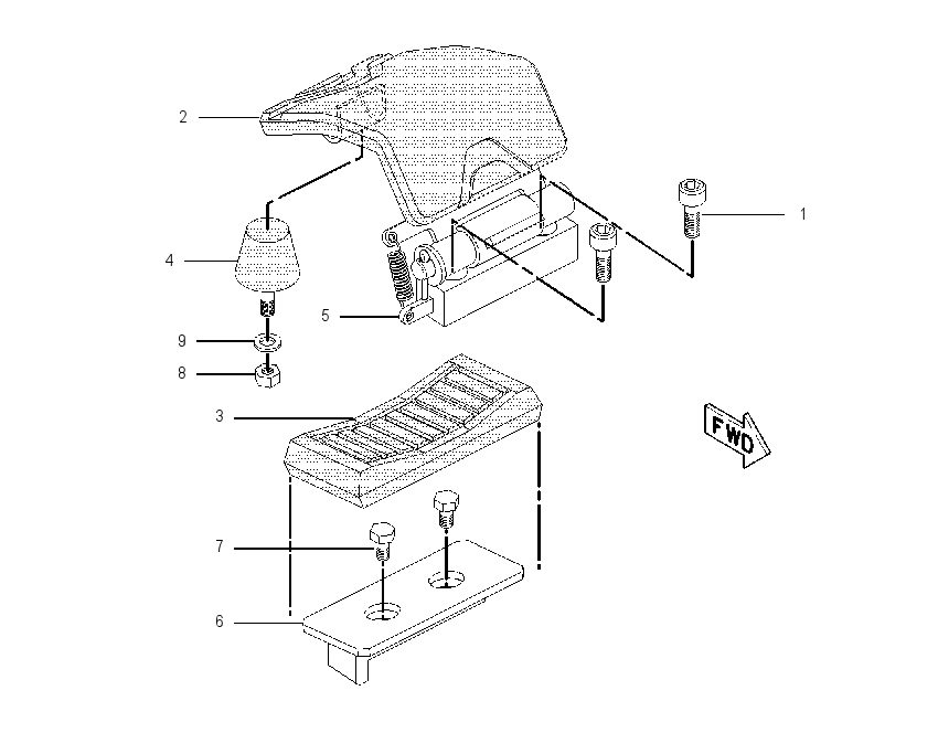 PEDAL GP 1691403 CAT