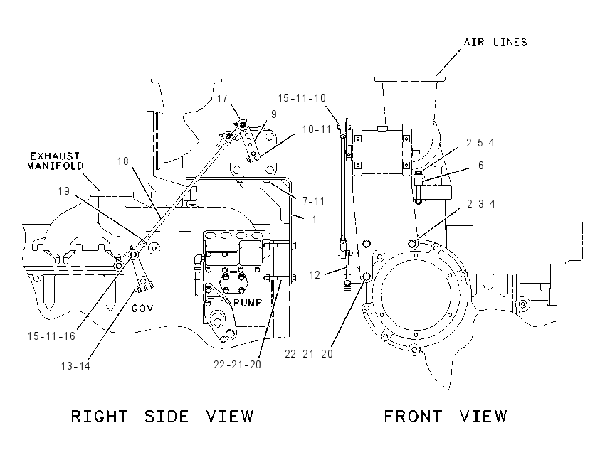 MOUNTING GP-GOVERNOR ACTUATOR 1067791 CAT