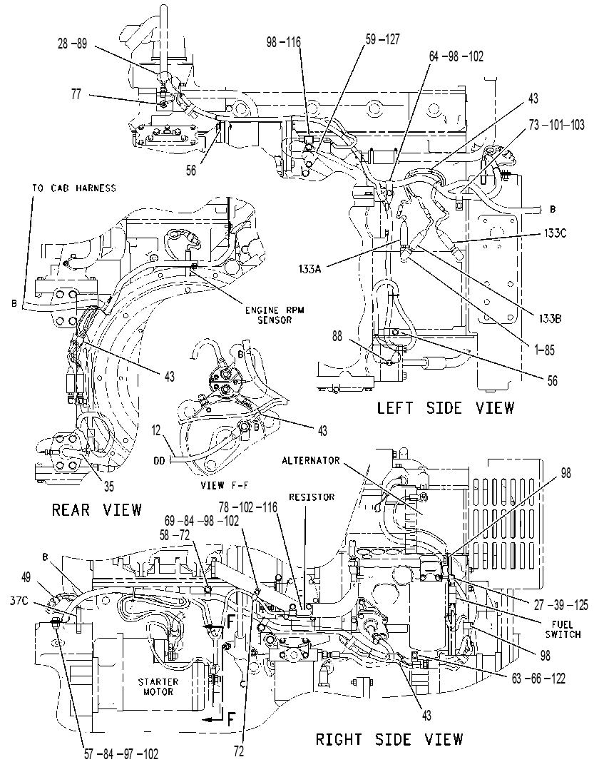 WIRING GP-TRACTOR 8I1919 CAT