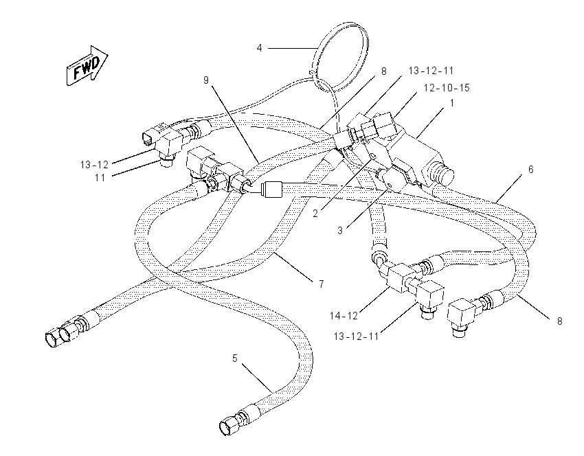 LINES GP-BLADE CYLINDER 1482307 CAT
