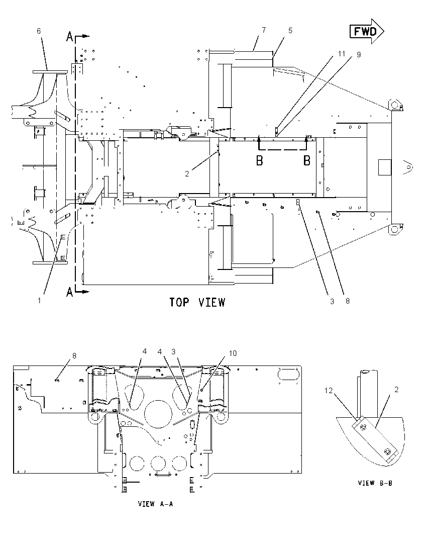 FRAME AS 1750384 CAT
