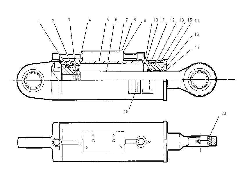 CYLINDER GP-FRAME LEVELING 8I3276 CAT