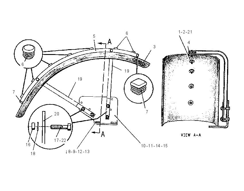 FENDER & MOUNTING GP 1252693 CAT