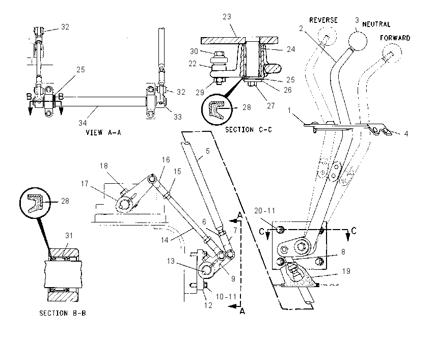 CONTROL GP-FORWARD & REVERSE 3W2269 CAT