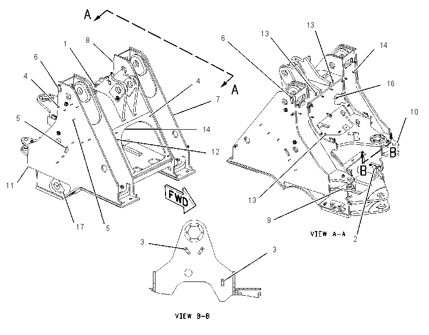 FRAME AS-LOADER 1187906 CAT