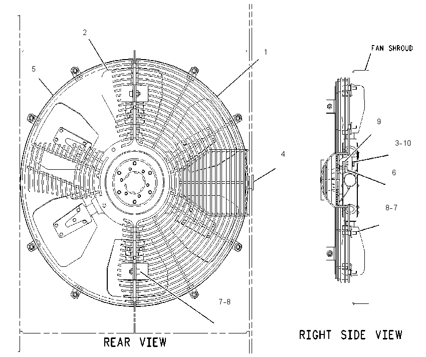 REVERSIBLE FAN 1254277 CAT