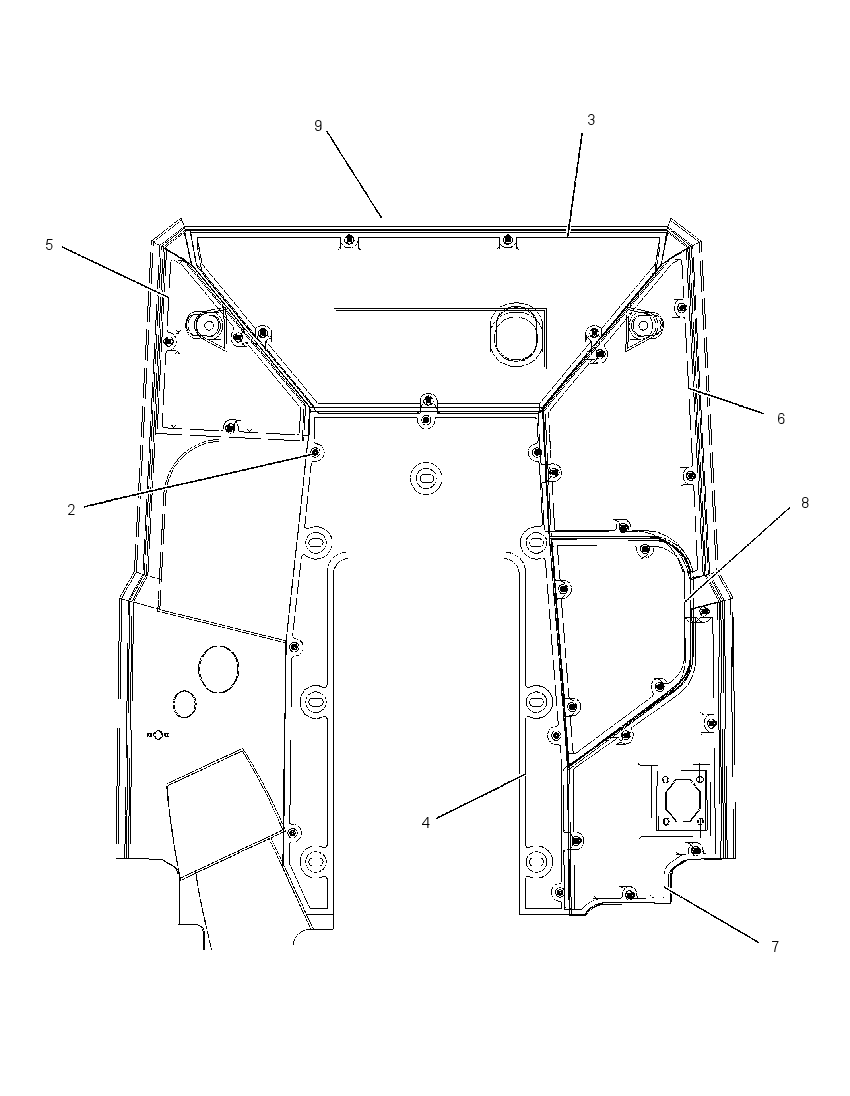 SHIELD AS-ENGINE COMPARTMENT 1740545 CAT