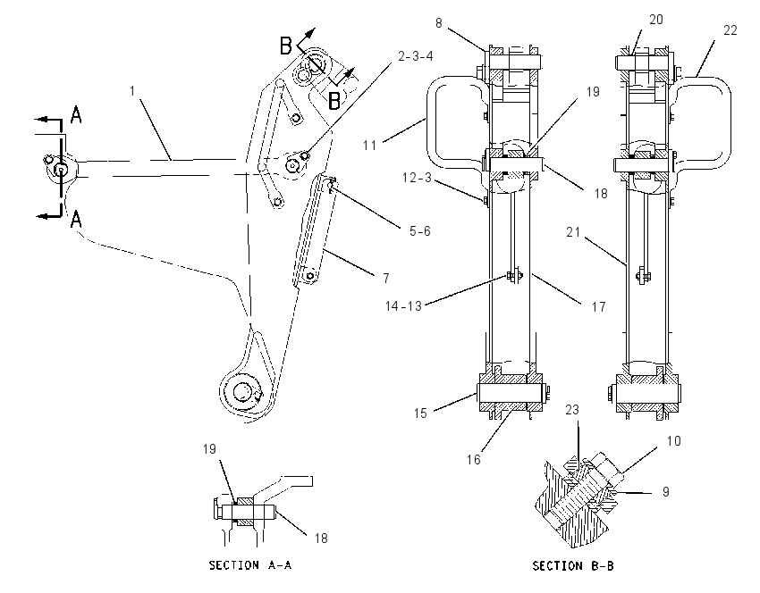 MOUNTING GP-LIFT CYLINDER 1414041 CAT