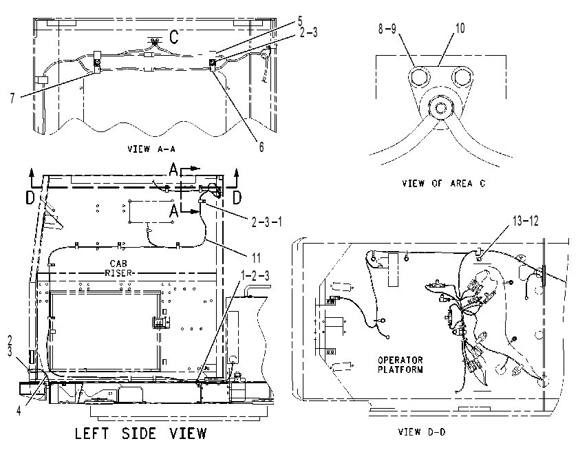 WIRING GP-CAB RISER 1792048 CAT