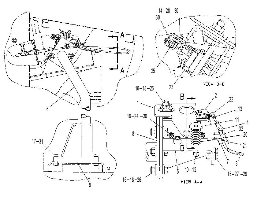 LATCH GP-HOOD 1166404 CAT