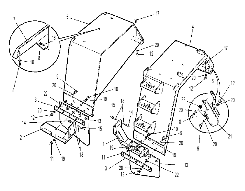FENDER & SUPPORT GP 1166472 CAT