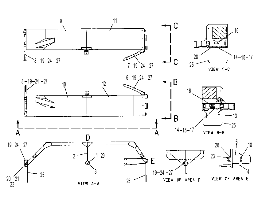 FENDER & SUPPORT GP 1234966 CAT