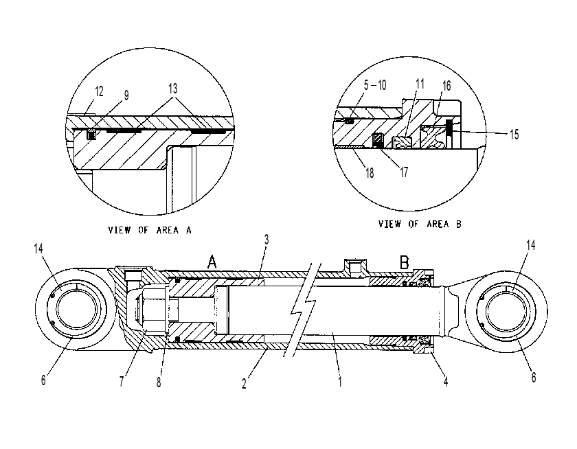 CYLINDER GP-HOIST 1256187 CAT