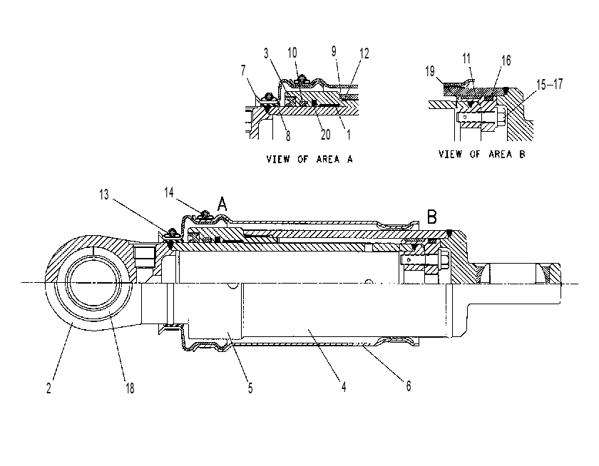 CYLINDER GP-SUSPENSION 1447657 CAT