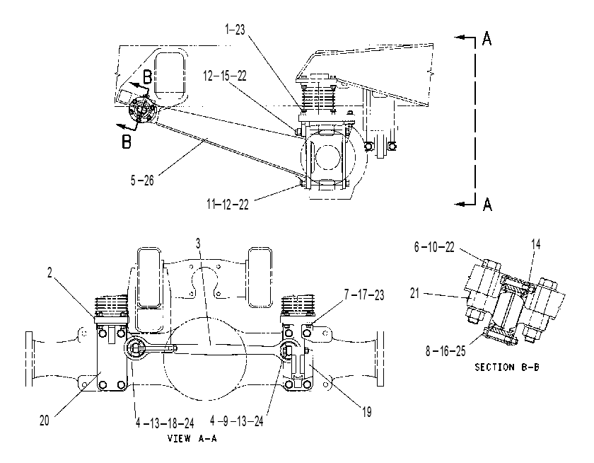 FRAME GP-CENTER SUSPENSION 1600954 CAT