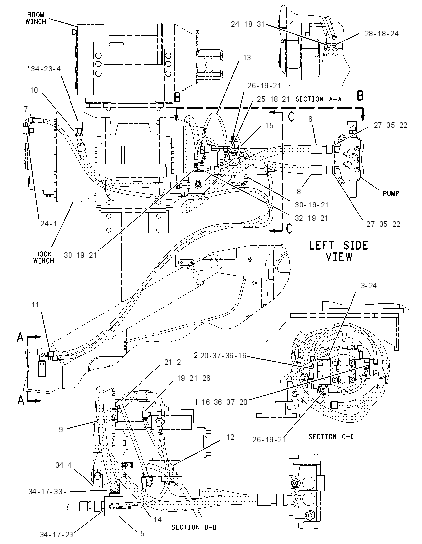 LINES GP-WINCH 1434899 CAT