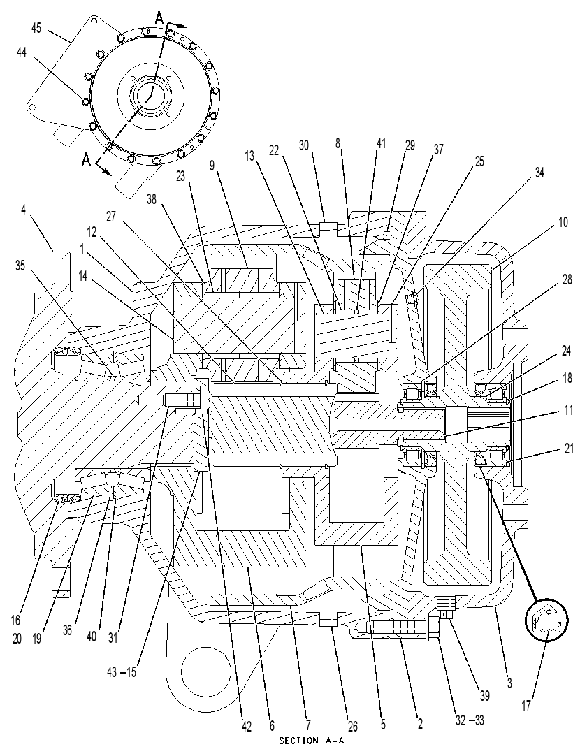REDUCER GP-ELEVATOR SPEED 2T3631 CAT