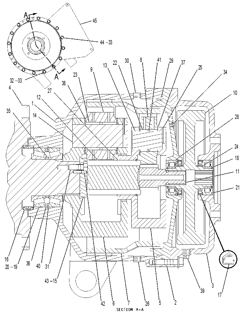REDUCER GP-ELEVATOR SPEED 2T3633 CAT