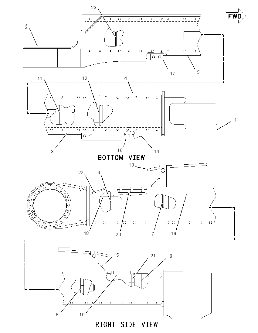 FRAME AS-TRACK ROLLER-LH 1C9633 CAT