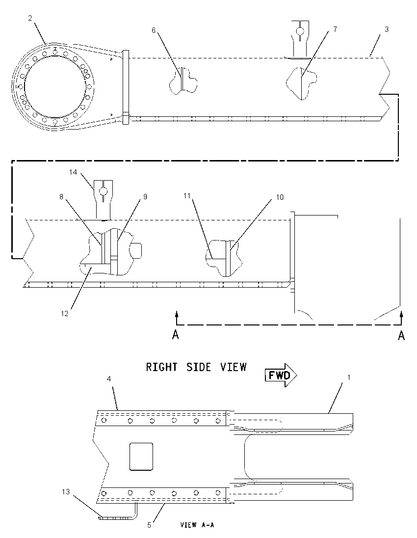 FRAME AS-TRACK ROLLER-LH 1C9621 CAT