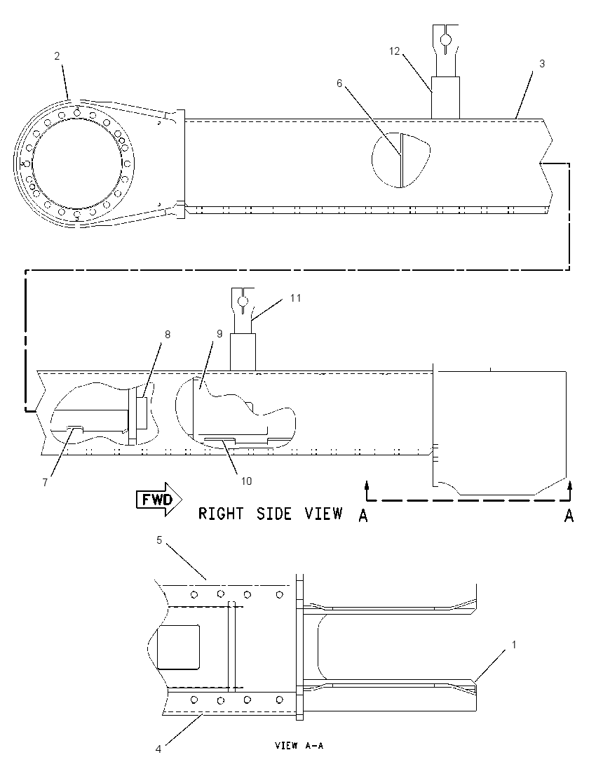 FRAME AS-TRACK ROLLER-LH 1C9910 CAT