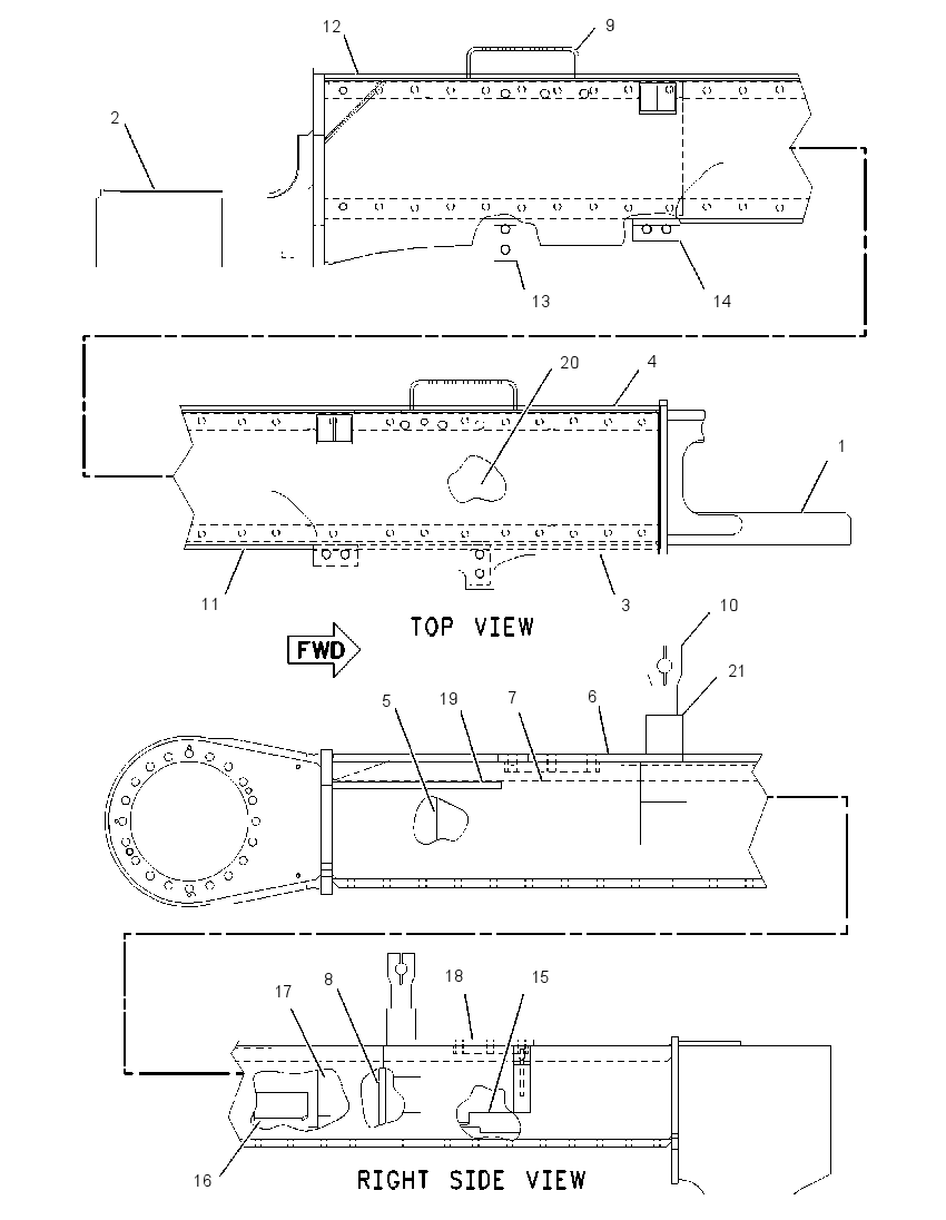 FRAME AS-TRACK ROLLER-LH 1C9995 CAT