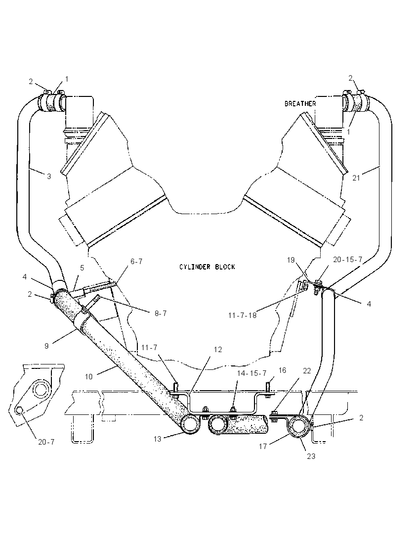 Система отвода газов 4W9589 CAT