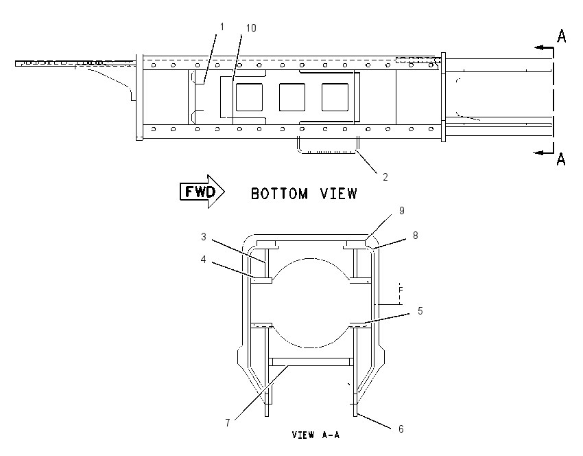 FRAME AS-TRACK ROLLER-LH 3Q6506 CAT
