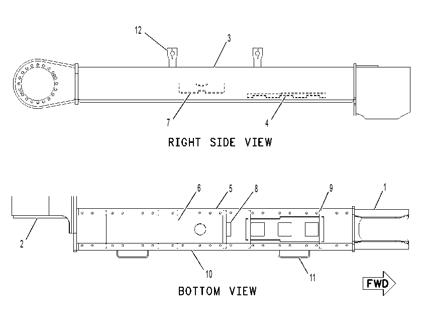 FRAME AS-TRACK ROLLER 1256072 CAT