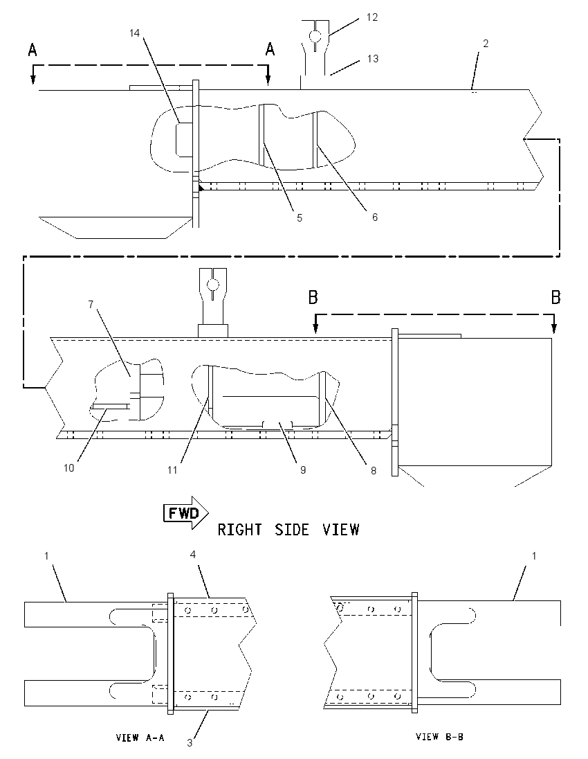 FRAME AS-TRACK ROLLER-RH 3Q6794 CAT