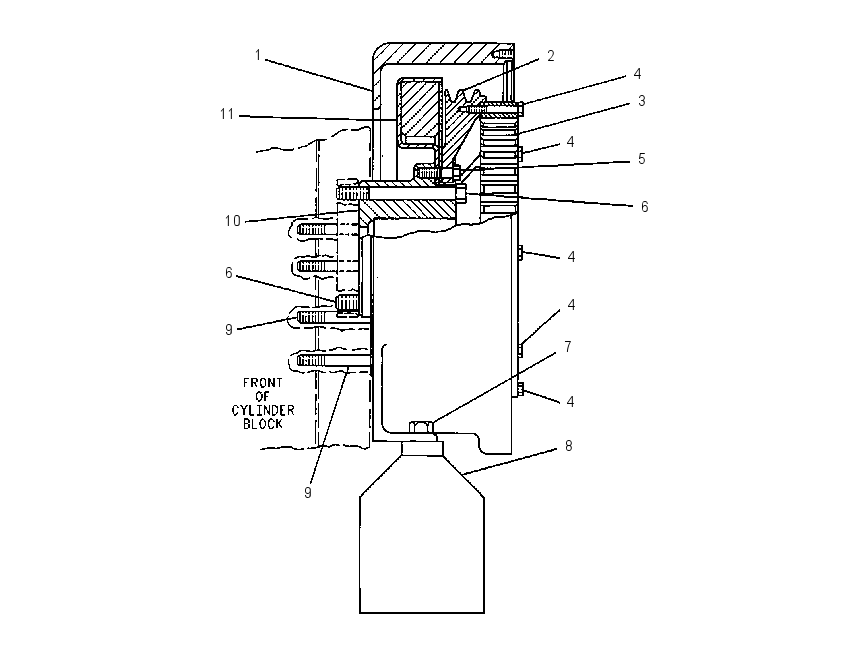 MOUNTING GP-HYD PUMP DRIVE 2W7880 CAT