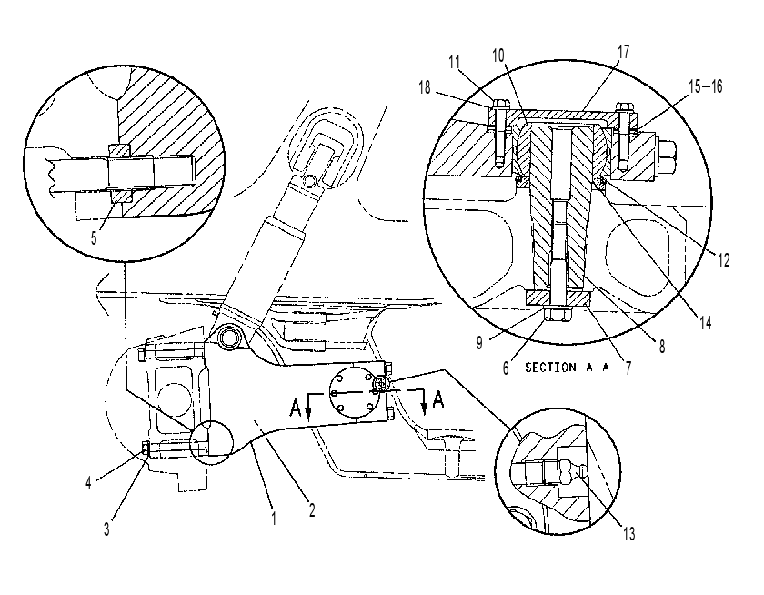 FRONT SUSPENSION FRAME GP 7U7375 CAT