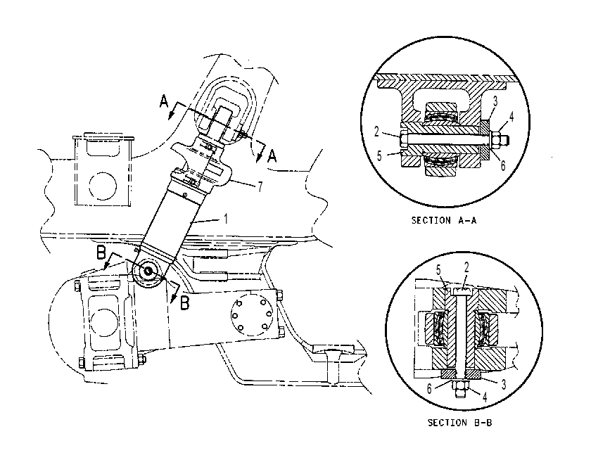 SUSPENSION MOUNTING AND CYLINDER GP 7U7384 CAT