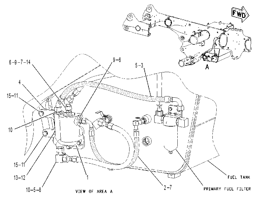 HEATER GP-FUEL 1493172 CAT