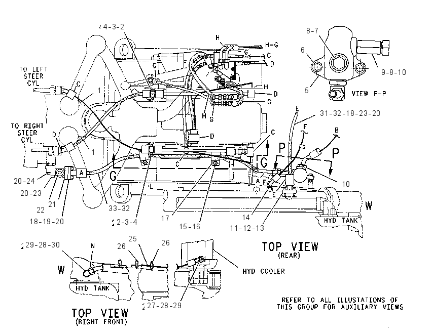Трубопроводы рулевого управления 8W8795 CAT