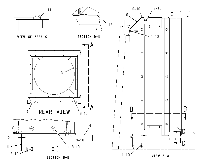 SHROUD GP-RADIATOR 1127252 CAT