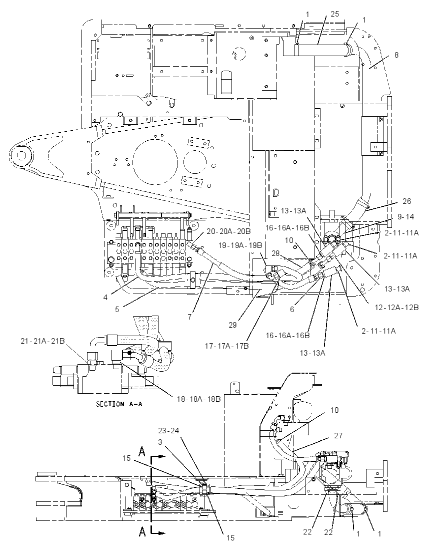 LINES GP-HYDRAULIC PUMP 1542613 CAT