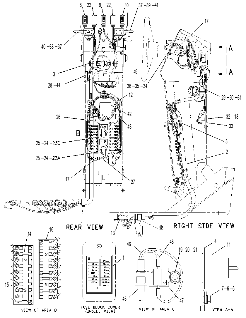 WIRING GP-STEERING CONSOLE 1125973 CAT