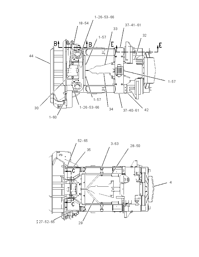 FRAME GP-HARVESTER HEAD 1569593 CAT