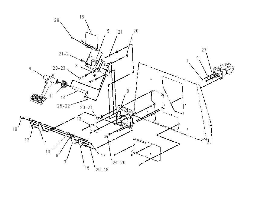 KIT-AWS BRAKE PEDAL 1744500 CAT