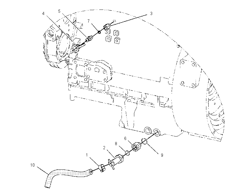 Слив масла двигателя 1449951 CAT