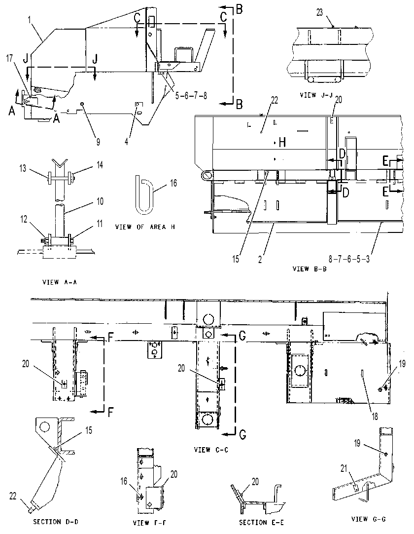 FRAME AS-MAIN 6R1829 CAT