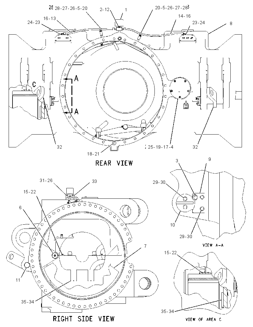 HOUSING GP-REAR AXLE 1456345 CAT