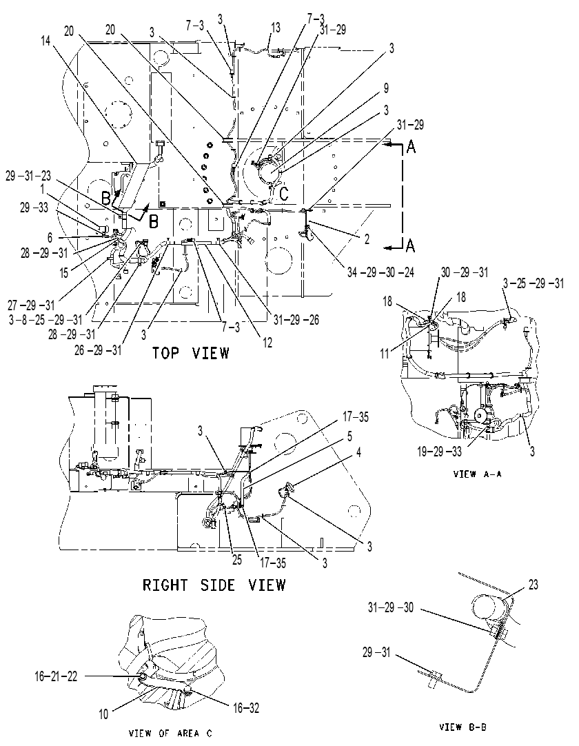 WIRING GP-UPPER MACHINE 1567897 CAT