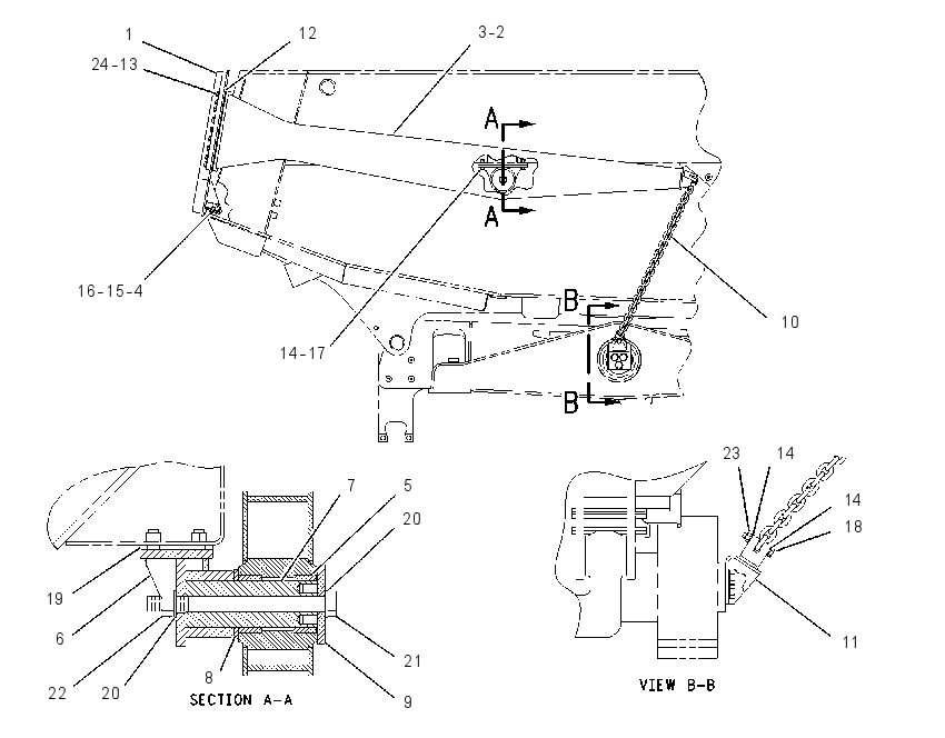 TAILGATE GP 1739001 CAT