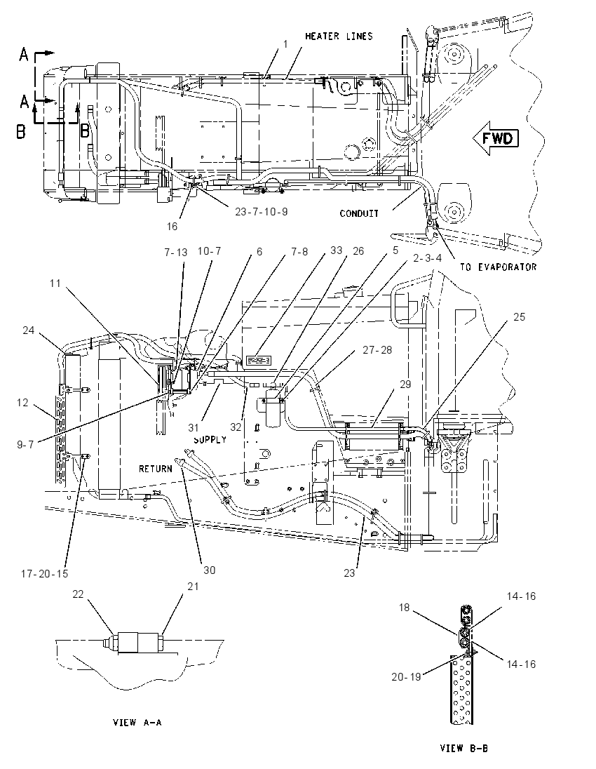 AIR CONDITIONER & HEATER GP 1619106 CAT