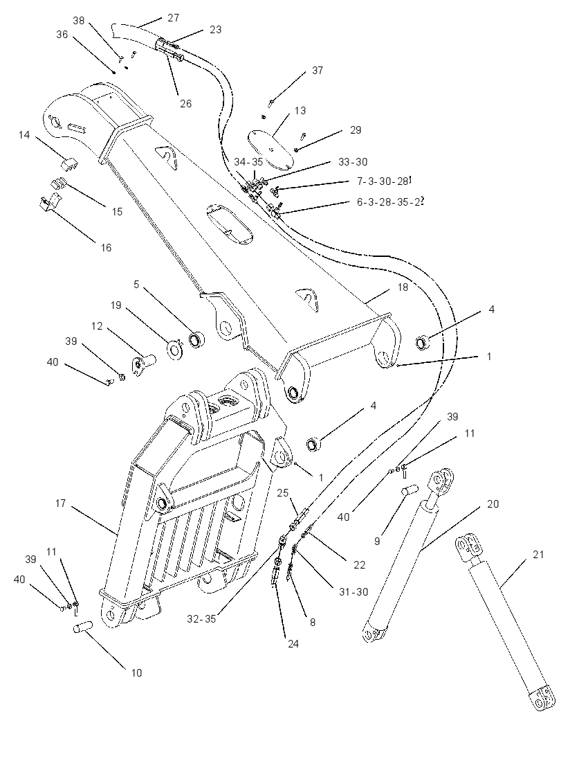 FRAME GP-GRAPPLE 1432085 CAT