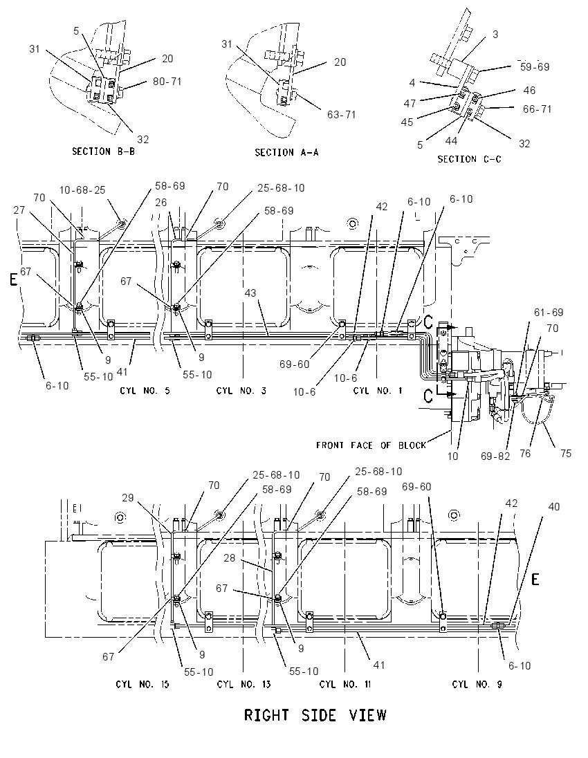 PUMP & LINES GP-VALVE LUBE 1594490 CAT