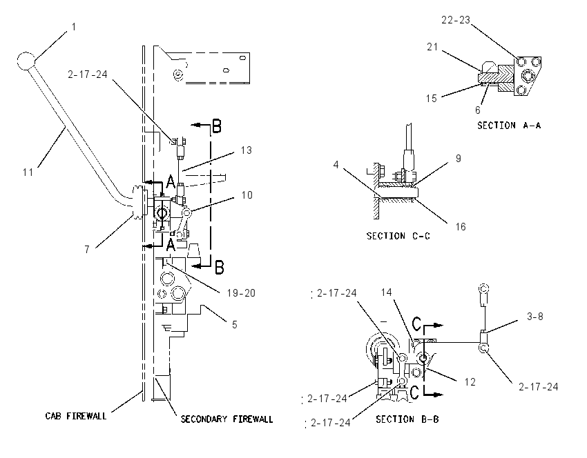 CONTROL GP-STEER & DECK BLADE 1431427 CAT